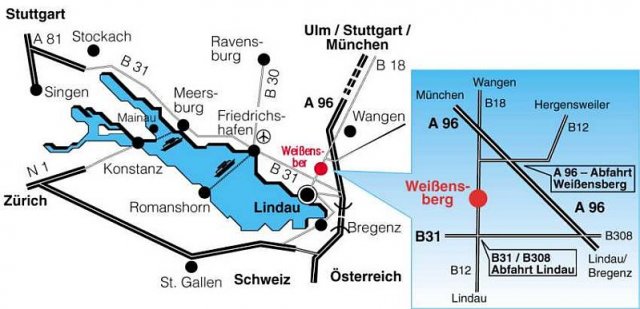 Karte von Weißensberg